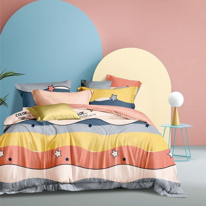 le Roi Size Bedding de coton des ensembles 4pcs 3pcs 100 de literie de coton de l'impression 100 de 3D Digital