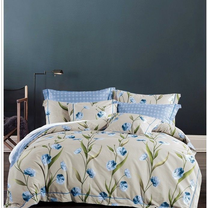 La couette florale du coton 200TC couvrent le tirage en couleurs multi
