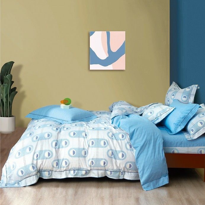 Coton 100% multi de tirage en couleurs de tissu vert clair d'édredon 200TC