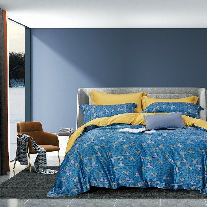 60s Ring Spun Luxury Tencel Bedding place le drap 100% de couverture de couette de draps de Tencel
