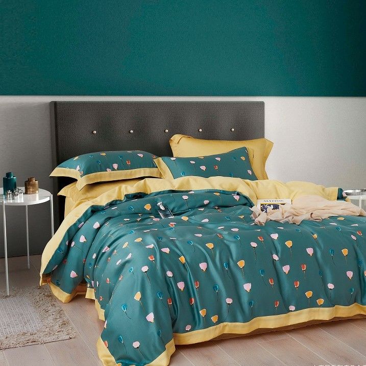 Feuilles multi du tirage en couleurs 60S Ring Spun Floral Cooling Tencel