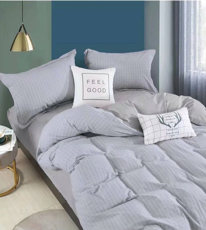 Le fil coloré de literie a teint le tissu de coton 150TC tous les draps-housse de literie de taille